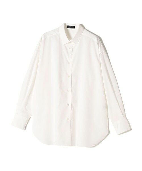SHIPS for women/シップスウィメン SHIPS Primary Navy Label:コットン タイプライター ビッグ シャツ オフホワイト 38 SHIPS for women/シップスウィメン SHIPS Primary Navy Label:コットン タイプライター ビッグ シャツ オフホワイト 38