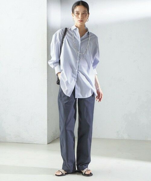 SHIPS  Primary Navy Label:シンチつきチノ SHIPS Primary Navy Label:〈洗濯機可能〉ワンタック ワイド