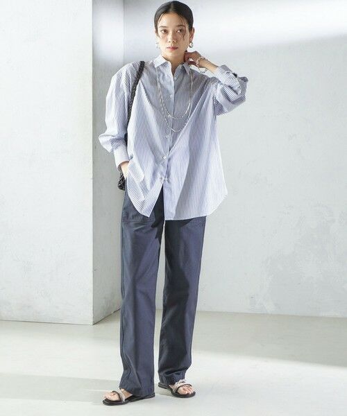 SHIPS / シップス シャツ・ブラウス | SHIPS Primary Navy Label:コットン タイプライター ビッグ シャツ | 詳細17