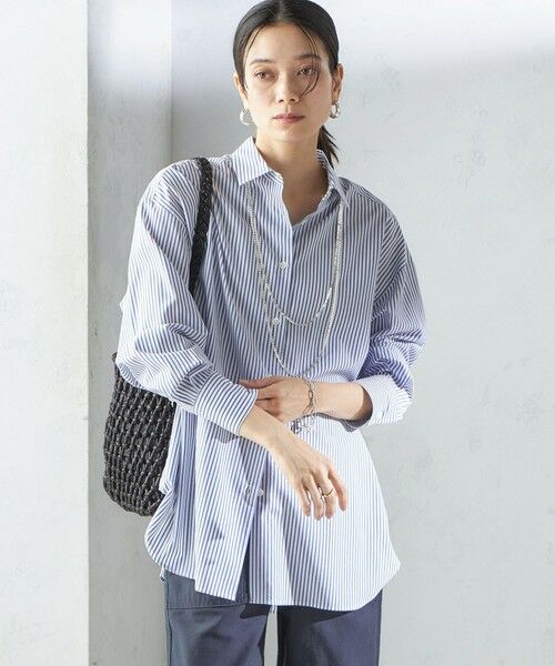 SHIPS / シップス シャツ・ブラウス | SHIPS Primary Navy Label:コットン タイプライター ビッグ シャツ | 詳細18