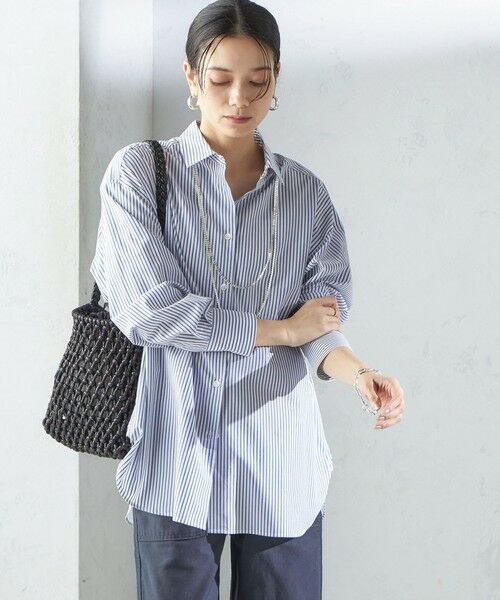 SHIPS / シップス シャツ・ブラウス | SHIPS Primary Navy Label:コットン タイプライター ビッグ シャツ | 詳細22