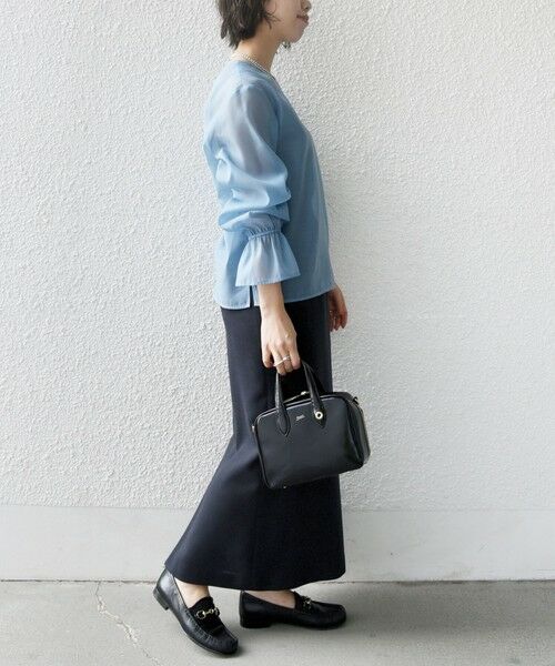 SHIPS / シップス シャツ・ブラウス | オーガンジー 袖 ゴム ブラウス | 詳細3