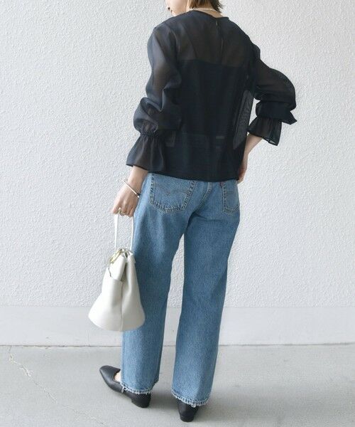 SHIPS / シップス シャツ・ブラウス | オーガンジー 袖 ゴム ブラウス | 詳細17