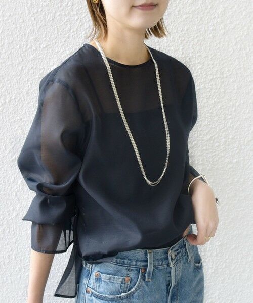 SHIPS / シップス シャツ・ブラウス | オーガンジー 袖 ゴム ブラウス | 詳細18