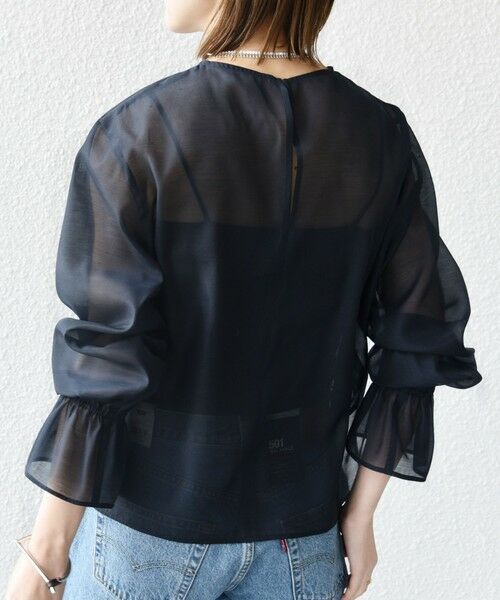 SHIPS / シップス シャツ・ブラウス | オーガンジー 袖 ゴム ブラウス | 詳細20