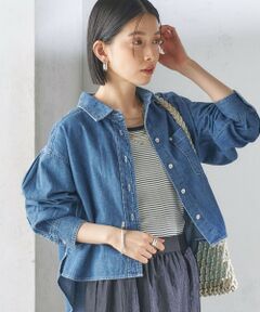 SHIPS / シップス シャツ・ブラウス | 〈洗濯機可能〉ショート丈 デニム シャツ 2