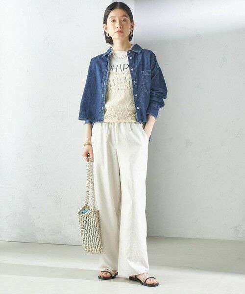 SHIPS / シップス シャツ・ブラウス | 〈洗濯機可能〉ショート丈 デニム シャツ 2 | 詳細24