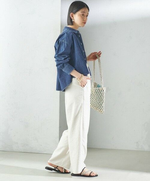 SHIPS / シップス シャツ・ブラウス | 〈洗濯機可能〉ショート丈 デニム シャツ 2 | 詳細27