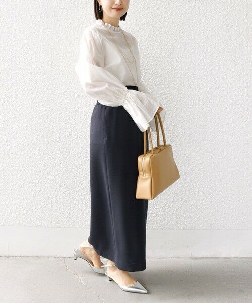 SHIPS / シップス シャツ・ブラウス | 〈手洗い可能〉シルク混 シャイニー フリル スリーブ ブラウス | 詳細15