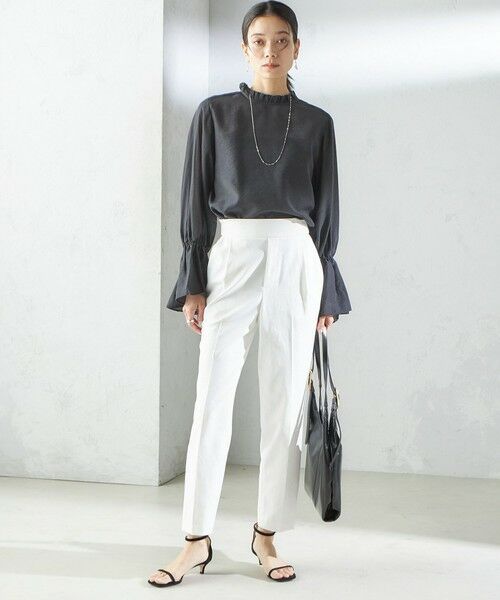 SHIPS / シップス シャツ・ブラウス | 〈手洗い可能〉シルク混 シャイニー フリル スリーブ ブラウス | 詳細28