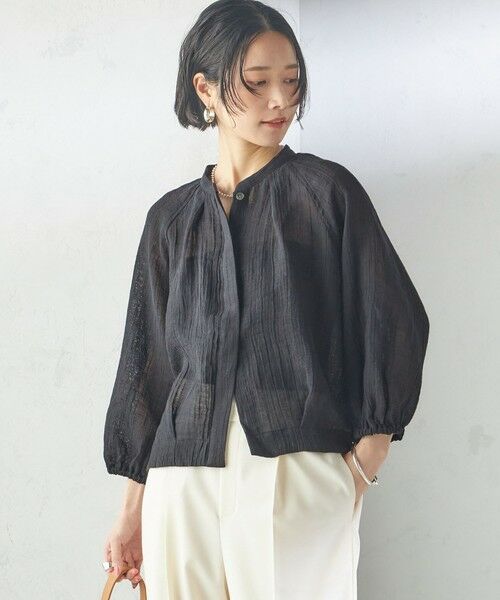 SHIPS / シップス シャツ・ブラウス | 【SHIPS別注】assiette:〈手洗い可能〉クリンクル リネン 羽織 ブラウス | 詳細11