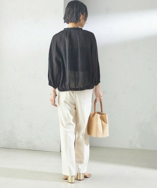 SHIPS / シップス シャツ・ブラウス | 【SHIPS別注】assiette:〈手洗い可能〉クリンクル リネン 羽織 ブラウス | 詳細2