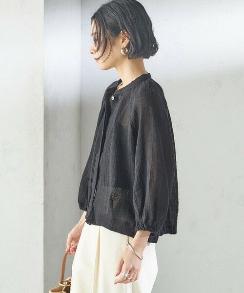SHIPS / シップス シャツ・ブラウス | 【SHIPS別注】assiette:〈手洗い可能〉クリンクル リネン 羽織 ブラウス | 詳細7