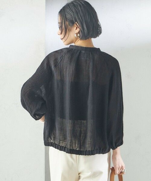 SHIPS / シップス シャツ・ブラウス | 【SHIPS別注】assiette:〈手洗い可能〉クリンクル リネン 羽織 ブラウス | 詳細8