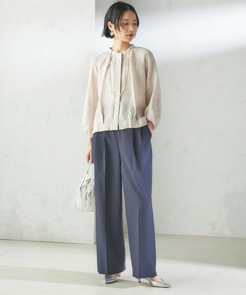 SHIPS / シップス シャツ・ブラウス | 【SHIPS別注】assiette:〈手洗い可能〉クリンクル リネン 羽織 ブラウス | 詳細14