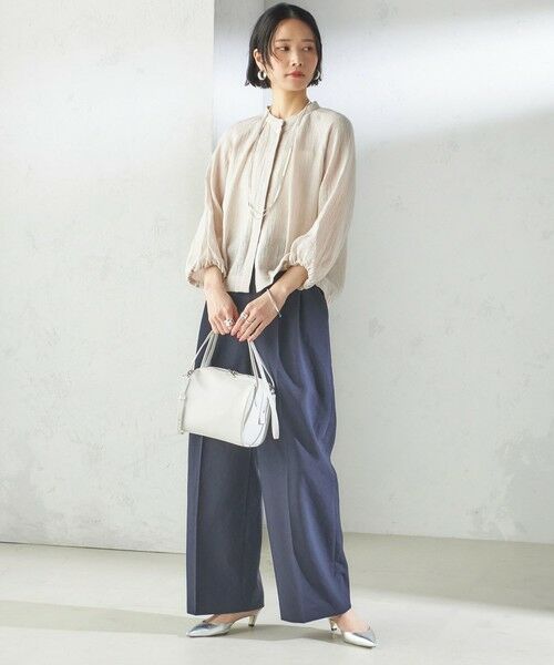 SHIPS / シップス シャツ・ブラウス | 【SHIPS別注】assiette:〈手洗い可能〉クリンクル リネン 羽織 ブラウス | 詳細15