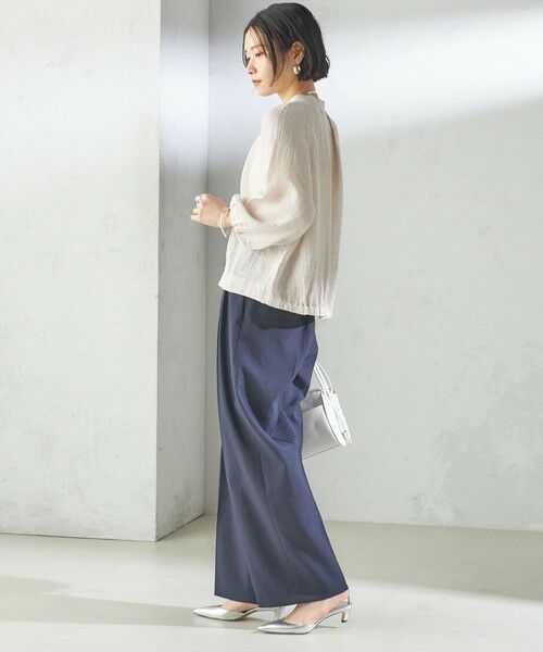 SHIPS / シップス シャツ・ブラウス | 【SHIPS別注】assiette:〈手洗い可能〉クリンクル リネン 羽織 ブラウス | 詳細16