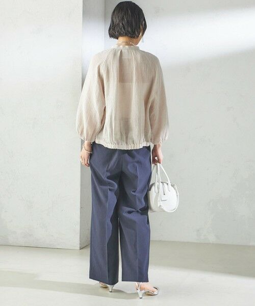 SHIPS / シップス シャツ・ブラウス | 【SHIPS別注】assiette:〈手洗い可能〉クリンクル リネン 羽織 ブラウス | 詳細17