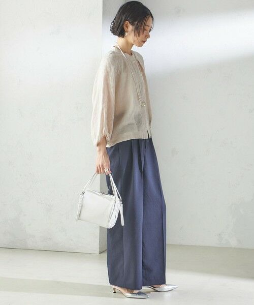 SHIPS / シップス シャツ・ブラウス | 【SHIPS別注】assiette:〈手洗い可能〉クリンクル リネン 羽織 ブラウス | 詳細18