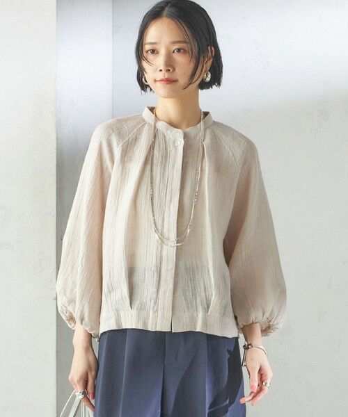 SHIPS / シップス シャツ・ブラウス | 【SHIPS別注】assiette:〈手洗い可能〉クリンクル リネン 羽織 ブラウス | 詳細20