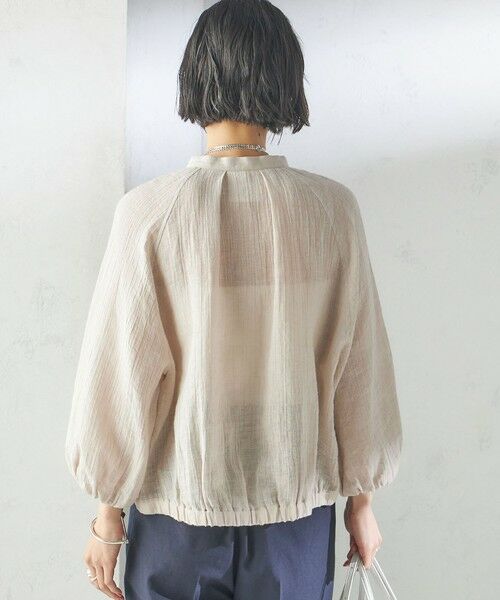 SHIPS / シップス シャツ・ブラウス | 【SHIPS別注】assiette:〈手洗い可能〉クリンクル リネン 羽織 ブラウス | 詳細22