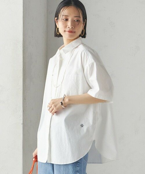 SHIPS / シップス シャツ・ブラウス | 〈洗濯機可能〉オックス 刺繍 ショート スリーブ シャツ | 詳細8