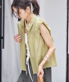 SHIPS for women / シップスウィメン SHIPS Colors:〈洗濯機可能〉ボタニカル プリント Vネック ブラウス SHIPS Colors:〈洗濯機可能〉ボタニカル プリント Vネック