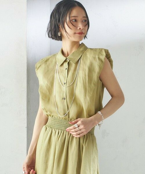 SHIPS / シップス シャツ・ブラウス | 〈手洗い可能〉ラミー 4 ギャザー スリーブ ブラウス | 詳細15