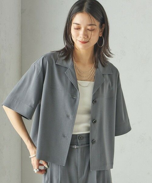 SHIPS / シップス シャツ・ブラウス | 〈手洗い可能〉オープン カラー シャツ ジャケット | 詳細13