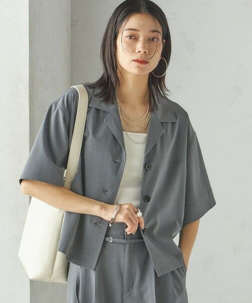 SHIPS / シップス シャツ・ブラウス | 〈手洗い可能〉オープン カラー シャツ ジャケット | 詳細15