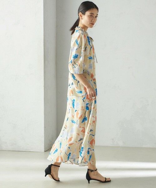 SHIPS / シップス シャツ・ブラウス | IPEKER 花柄 フリル ネック リボン 半袖 ブラウス | 詳細5