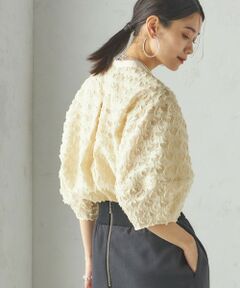 SHIPS / シップス シャツ・ブラウス | 〈手洗い可能〉幾何柄 カット ジャカード ブラウス