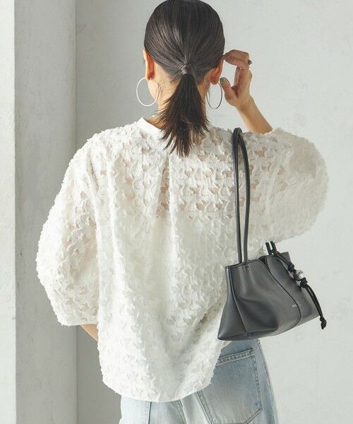 SHIPS / シップス シャツ・ブラウス | 〈手洗い可能〉幾何柄 カット ジャカード ブラウス | 詳細10