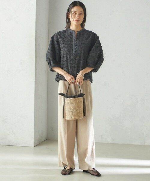 SHIPS / シップス シャツ・ブラウス | 〈手洗い可能〉幾何柄 カット ジャカード ブラウス | 詳細18