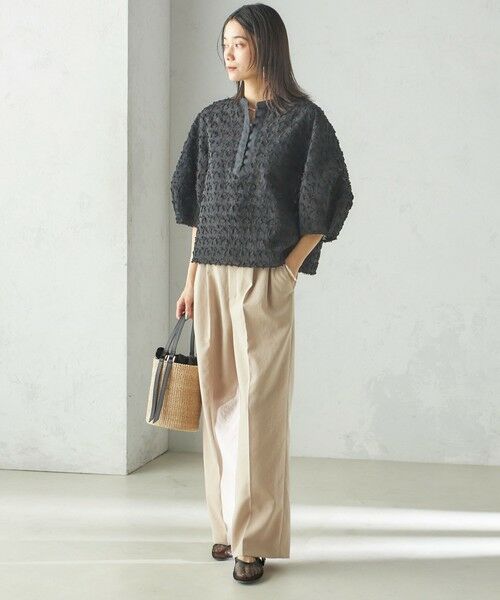 SHIPS / シップス シャツ・ブラウス | 〈手洗い可能〉幾何柄 カット ジャカード ブラウス | 詳細19