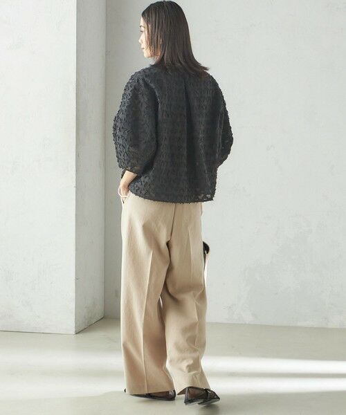 SHIPS / シップス シャツ・ブラウス | 〈手洗い可能〉幾何柄 カット ジャカード ブラウス | 詳細21