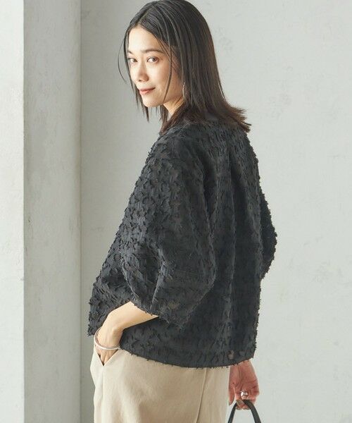 SHIPS / シップス シャツ・ブラウス | 〈手洗い可能〉幾何柄 カット ジャカード ブラウス | 詳細25