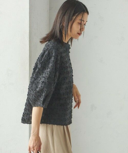 SHIPS / シップス シャツ・ブラウス | 〈手洗い可能〉幾何柄 カット ジャカード ブラウス | 詳細27