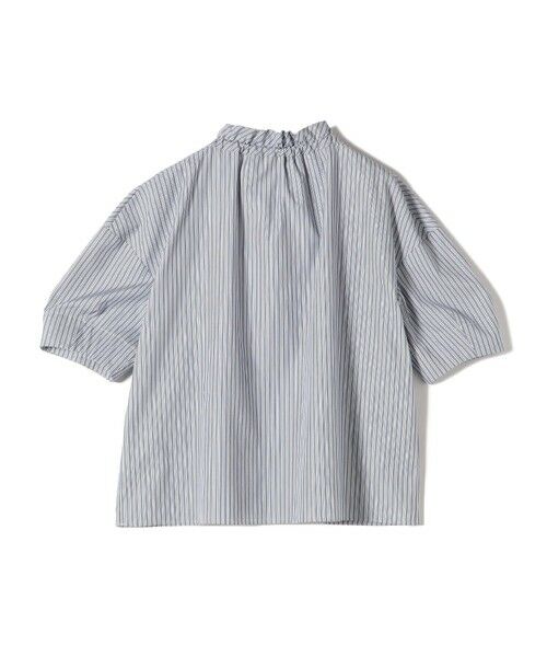 SHIPS / シップス シャツ・ブラウス | 〈手洗い可能〉ストライプ フリル ネック リボン 半袖 ブラウス | 詳細28