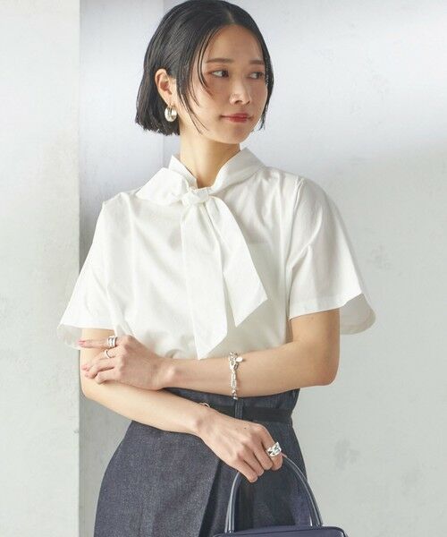 SHIPS / シップス シャツ・ブラウス | 【SHIPS別注】Nell:〈手洗い可能〉リボン タイ ブラウス | 詳細9