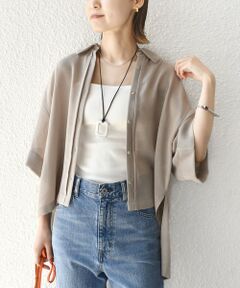 SHIPS / シップス シャツ・ブラウス | 〈手洗い可能〉麻調 メッシュ 半袖 ビッグ シャツ