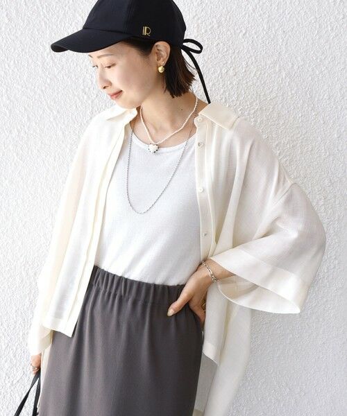 SHIPS / シップス シャツ・ブラウス | 〈手洗い可能〉麻調 メッシュ 半袖 ビッグ シャツ | 詳細26