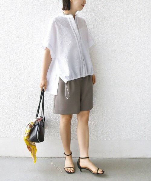 SHIPS / シップス シャツ・ブラウス | 〈手洗い可能〉サッカー 裾 ドロスト ドルマン ブラウス | 詳細13