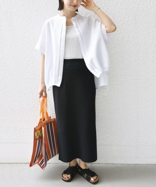 SHIPS / シップス シャツ・ブラウス | 〈手洗い可能〉サッカー 裾 ドロスト ドルマン ブラウス | 詳細8