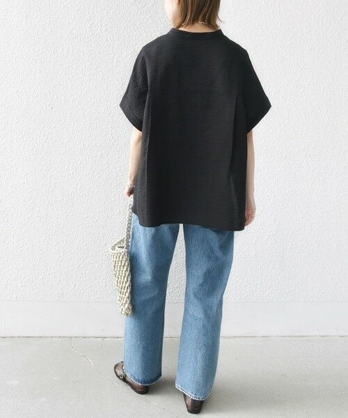 SHIPS / シップス シャツ・ブラウス | 〈手洗い可能〉サッカー 裾 ドロスト ドルマン ブラウス | 詳細24