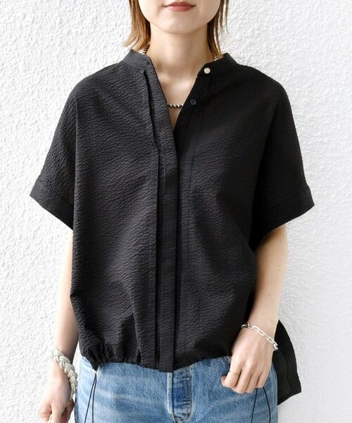 SHIPS / シップス シャツ・ブラウス | 〈手洗い可能〉サッカー 裾 ドロスト ドルマン ブラウス | 詳細27