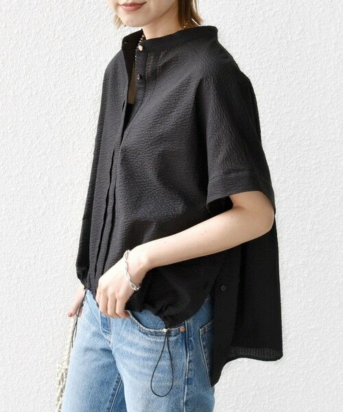 SHIPS / シップス シャツ・ブラウス | 〈手洗い可能〉サッカー 裾 ドロスト ドルマン ブラウス | 詳細28