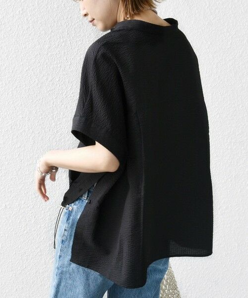 SHIPS / シップス シャツ・ブラウス | 〈手洗い可能〉サッカー 裾 ドロスト ドルマン ブラウス | 詳細29