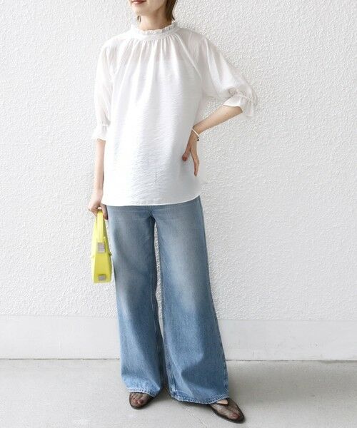 SHIPS / シップス シャツ・ブラウス | 〈洗濯機可能〉前後 2WAY フリル リボン シアー ブラウス | 詳細20