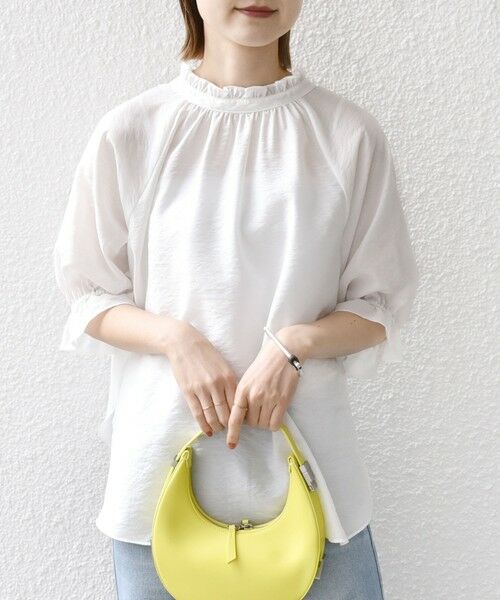 SHIPS / シップス シャツ・ブラウス | 〈洗濯機可能〉前後 2WAY フリル リボン シアー ブラウス | 詳細22